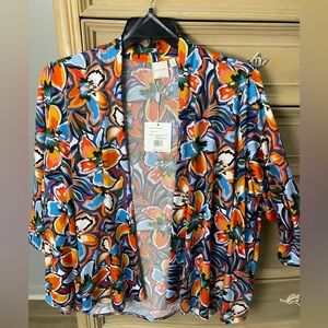 Colorful Floral Kimono Cardigan